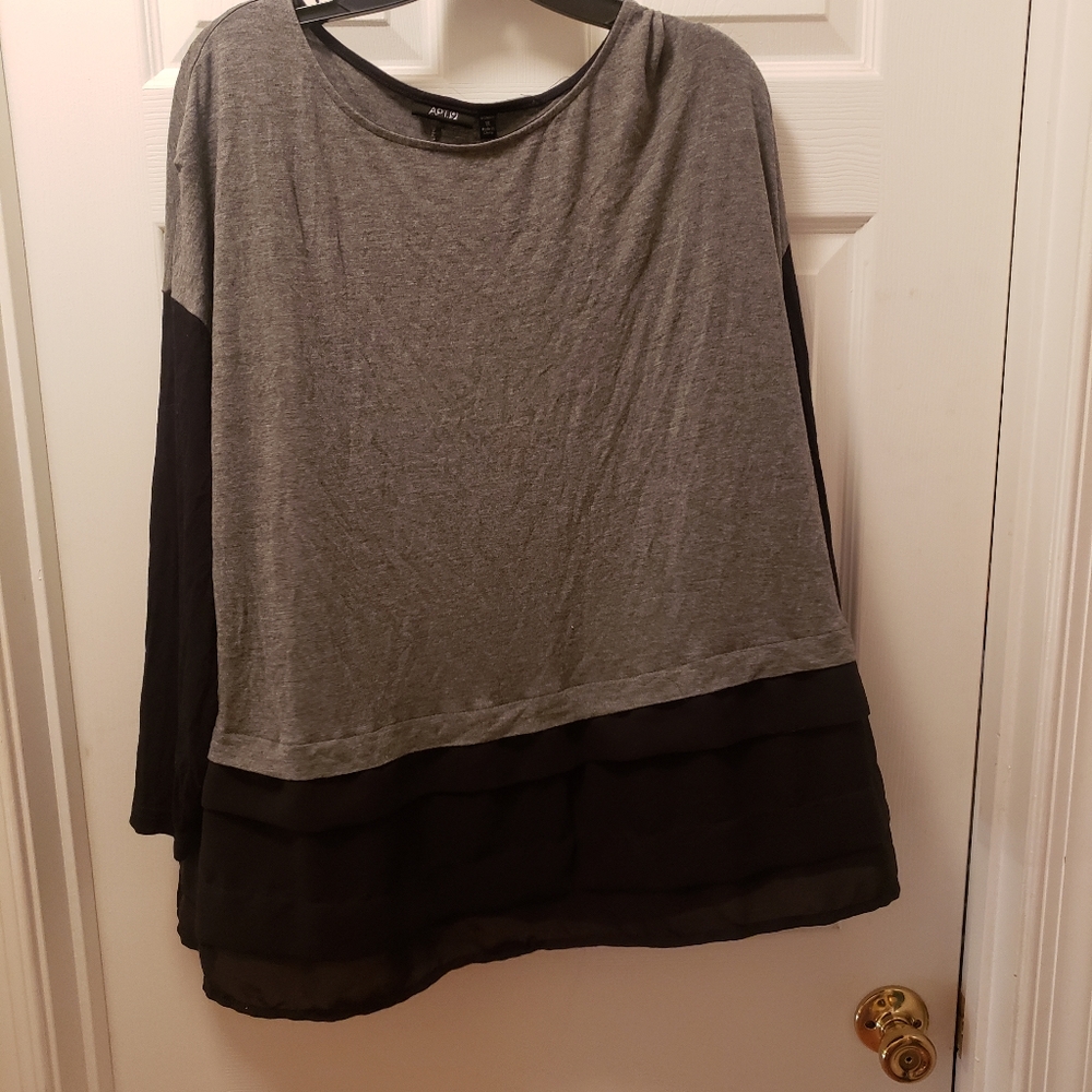 ♥️Apt9 Grey& black Tunic 1X♥️